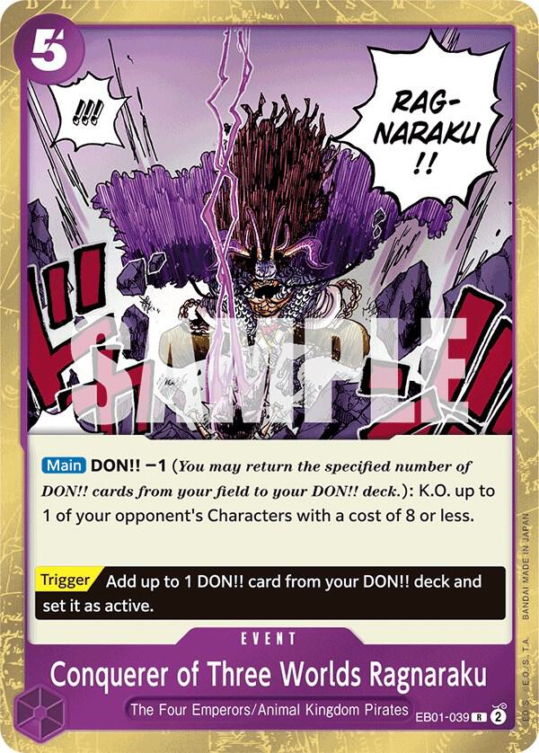 Conquerer of Three Worlds Ragnaraku (EB01-039) [Extra Booster: Memorial Collection] | Jack's On Queen