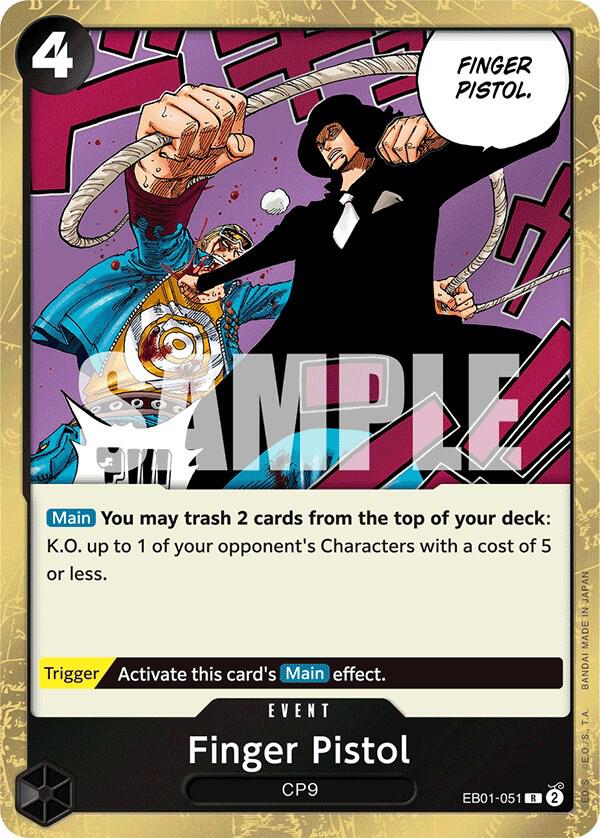 Finger Pistol (EB01-051) [Extra Booster: Memorial Collection] | Jack's On Queen