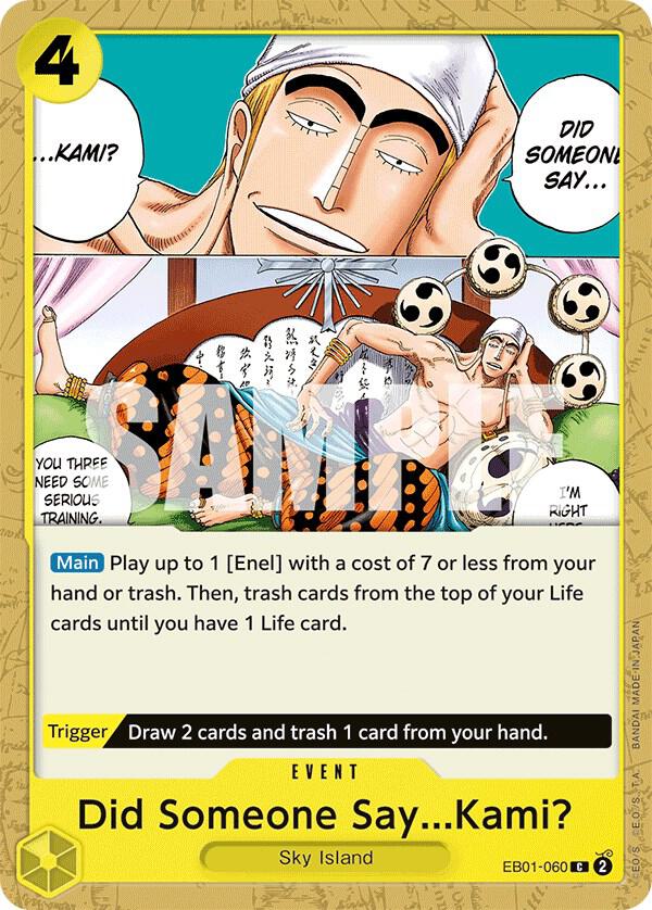 Did Someone Say...Kami? (EB01-060) [Extra Booster: Memorial Collection] | Jack's On Queen