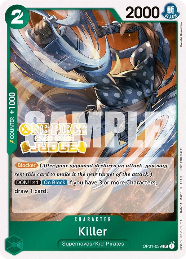 Killer (Judge Pack Vol. 3) (OP01-039) [One Piece Promotion Cards] | Jack's On Queen