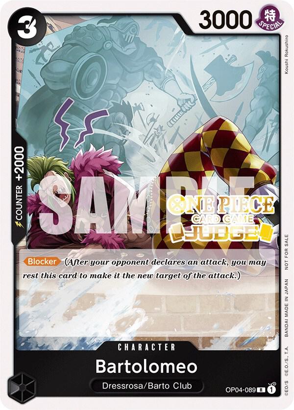 Bartolomeo (Judge Pack Vol. 3) (OP04-089) [One Piece Promotion Cards] | Jack's On Queen