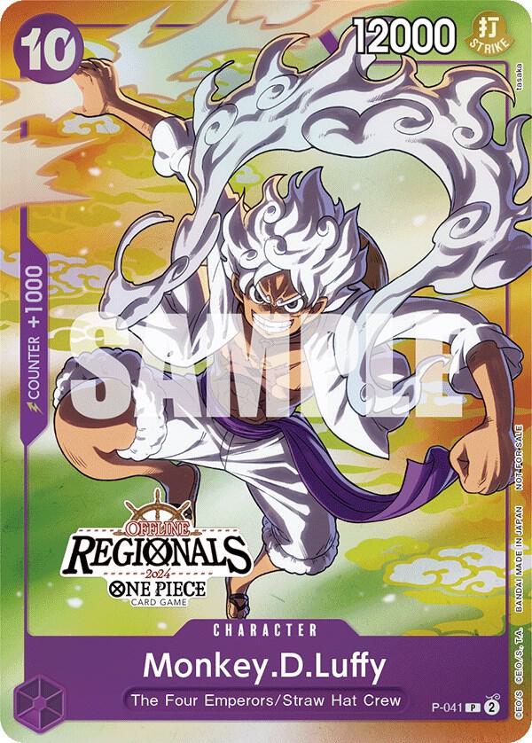 Monkey.D.Luffy (041) (Offline Regional 2024 Vol. 2) [Participant] (P-041) [One Piece Promotion Cards] | Jack's On Queen