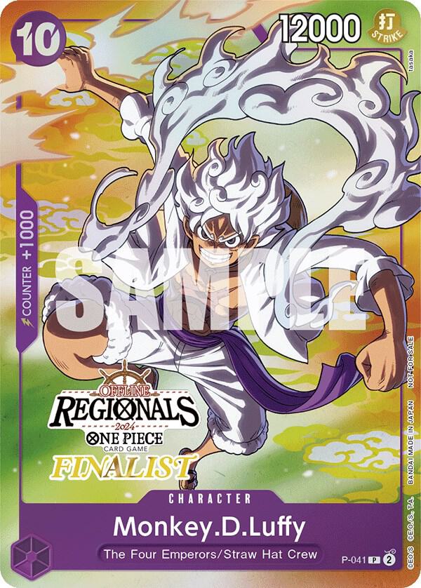 Monkey.D.Luffy (041) (Online Regional 2024 Vol. 2) [Finalist] (P-041) [One Piece Promotion Cards] | Jack's On Queen