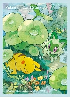 Card Sleeves - Pikachu and Sprigatito (64-Pack) (Pokemon Center Japan Exclusive) | Jack's On Queen