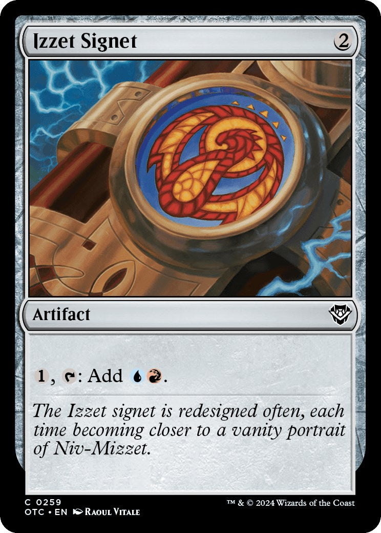 Izzet Signet [Outlaws of Thunder Junction Commander] | Jack's On Queen