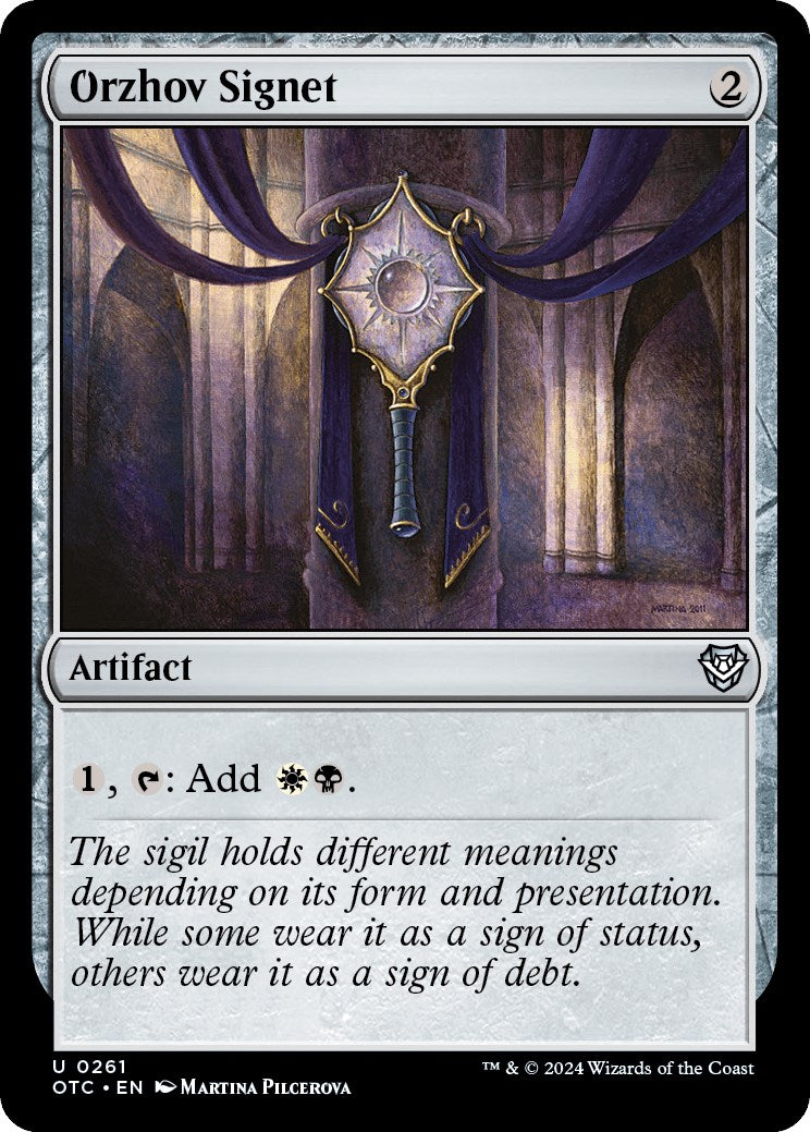 Orzhov Signet [Outlaws of Thunder Junction Commander] | Jack's On Queen