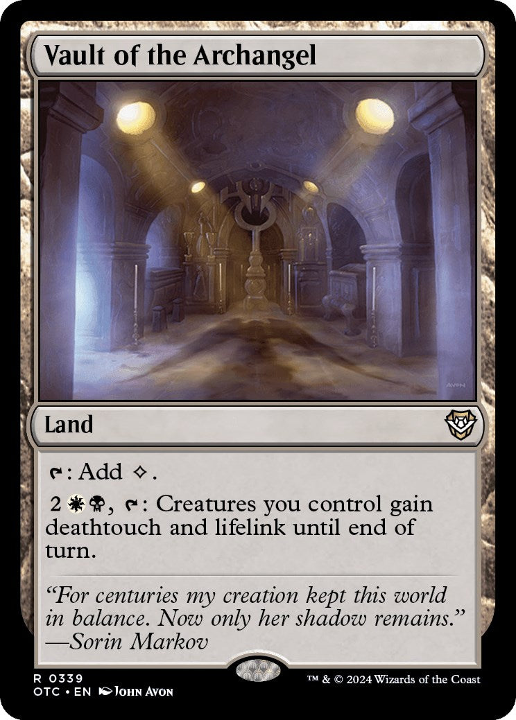 Vault of the Archangel [Outlaws of Thunder Junction Commander] | Jack's On Queen