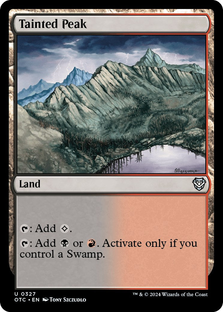 Tainted Peak [Outlaws of Thunder Junction Commander] | Jack's On Queen