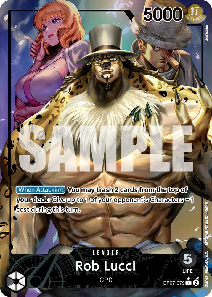 Rob Lucci (079) (Parallel) (OP07-079) [500 Years in the Future] | Jack's On Queen
