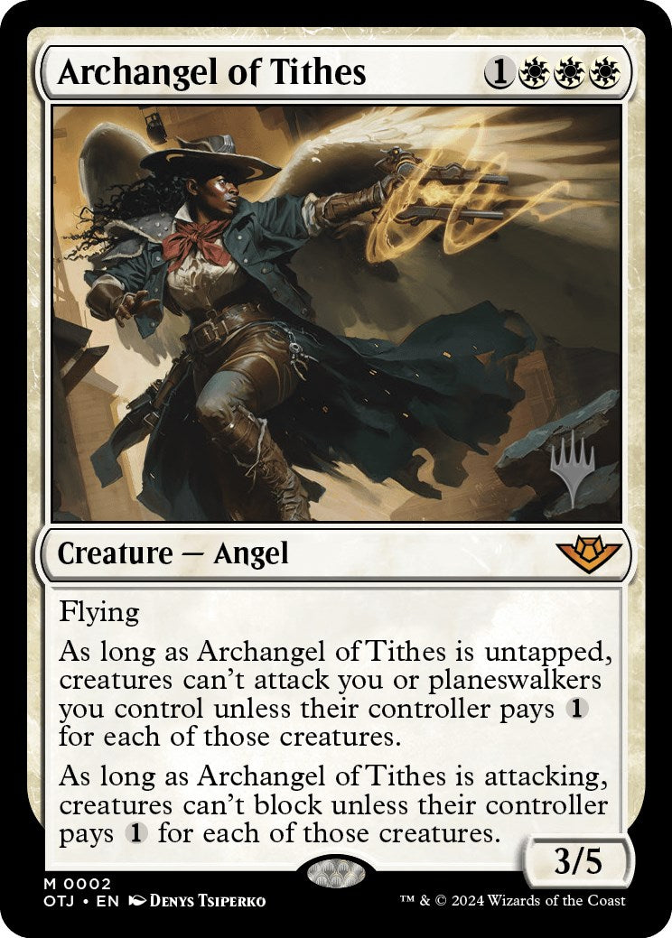 Archangel of Tithes (Promo Pack) [Outlaws of Thunder Junction Promos] | Jack's On Queen