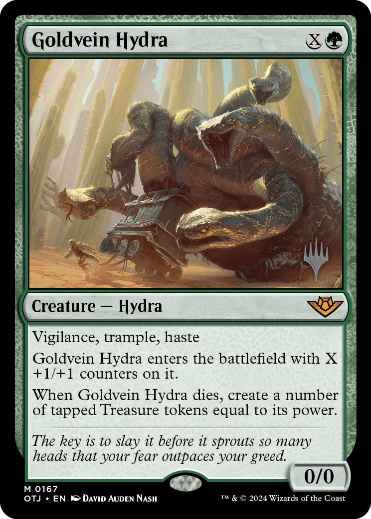 Goldvein Hydra (Promo Pack) [Outlaws of Thunder Junction Promos] | Jack's On Queen