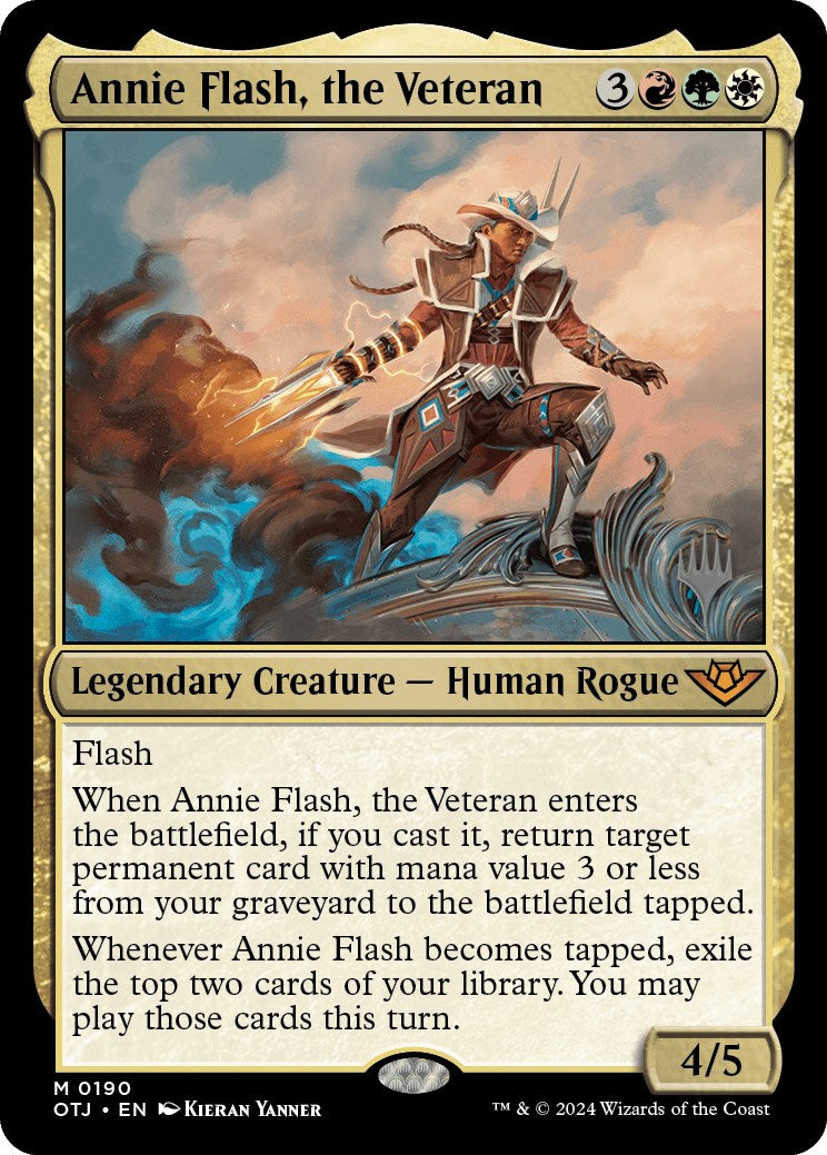Annie Flash, the Veteran (Promo Pack) [Outlaws of Thunder Junction Promos] | Jack's On Queen