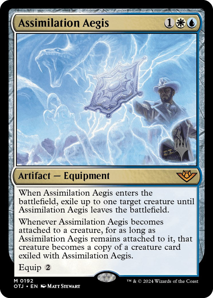 Assimilation Aegis (Promo Pack) [Outlaws of Thunder Junction Promos] | Jack's On Queen