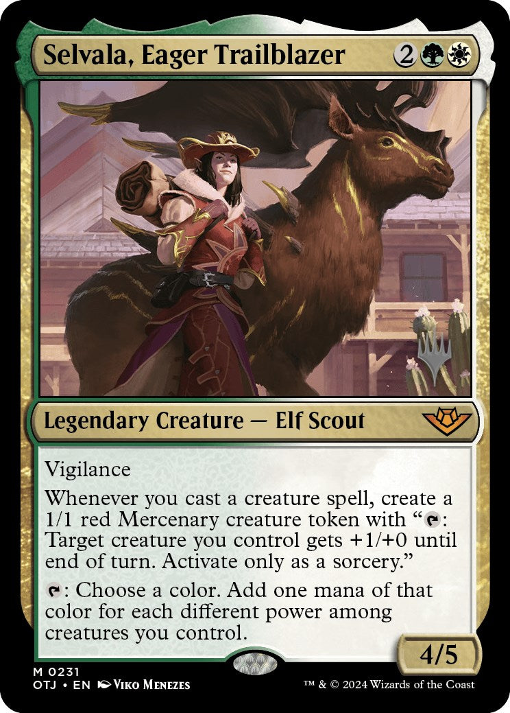 Selvala, Eager Trailblazer (Promo Pack) [Outlaws of Thunder Junction Promos] | Jack's On Queen