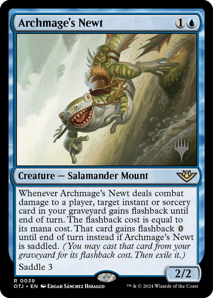 Archmage's Newt (Promo Pack) [Outlaws of Thunder Junction Promos] | Jack's On Queen