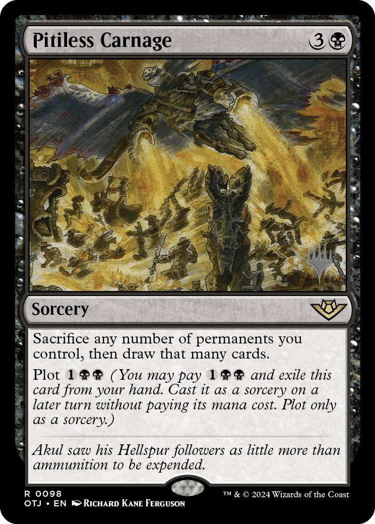 Pitiless Carnage (Promo Pack) [Outlaws of Thunder Junction Promos] | Jack's On Queen