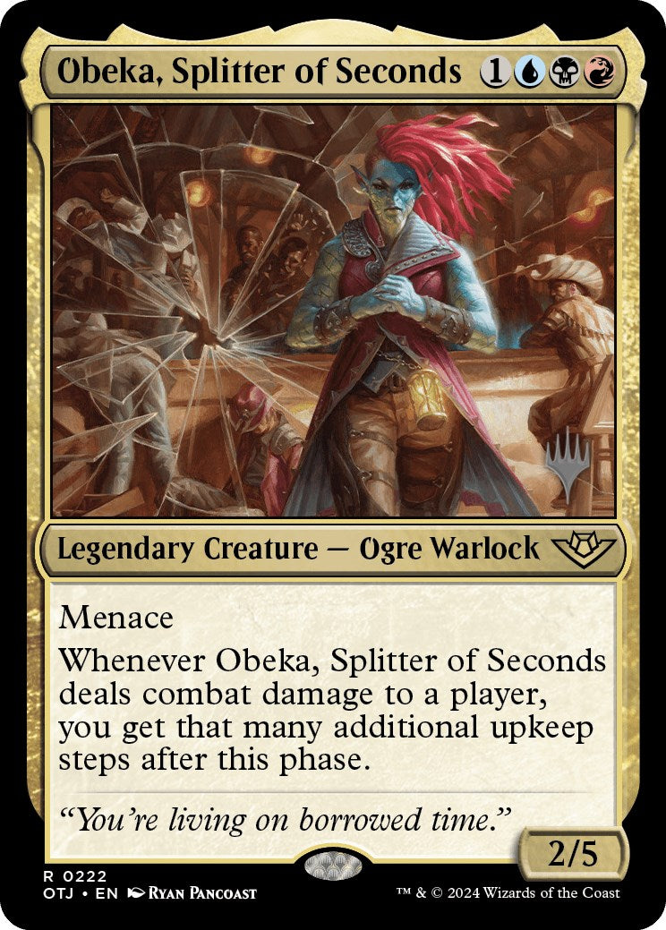 Obeka, Splitter of Seconds (Promo Pack) [Outlaws of Thunder Junction Promos] | Jack's On Queen