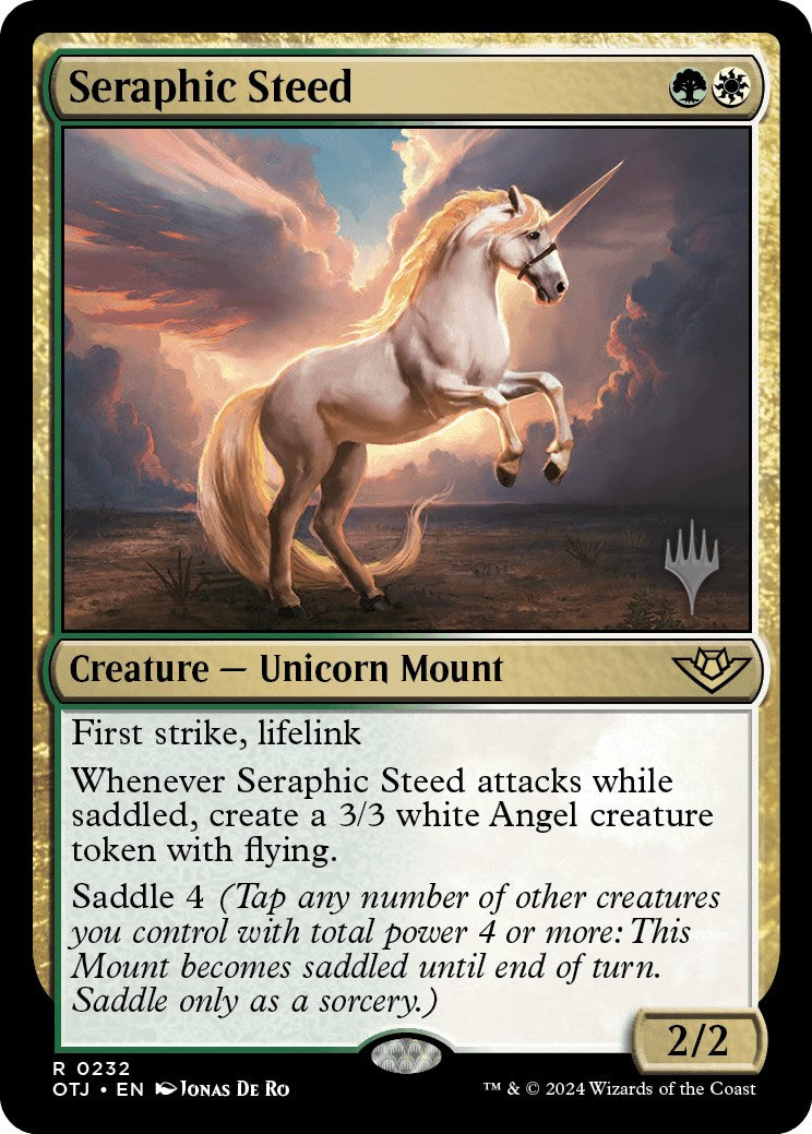 Seraphic Steed (Promo Pack) [Outlaws of Thunder Junction Promos] | Jack's On Queen