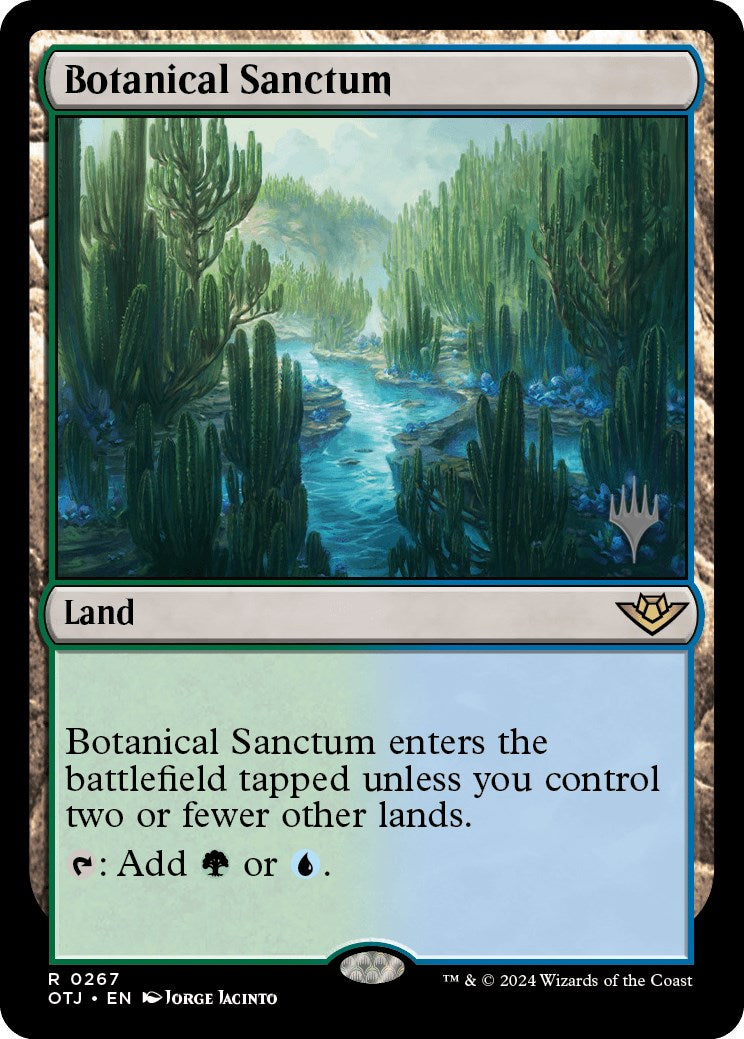 Botanical Sanctum (Promo Pack) [Outlaws of Thunder Junction Promos] | Jack's On Queen