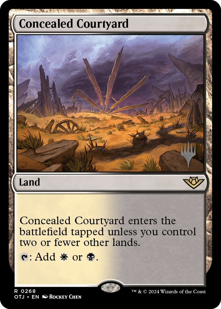 Concealed Courtyard (Promo Pack) [Outlaws of Thunder Junction Promos] | Jack's On Queen