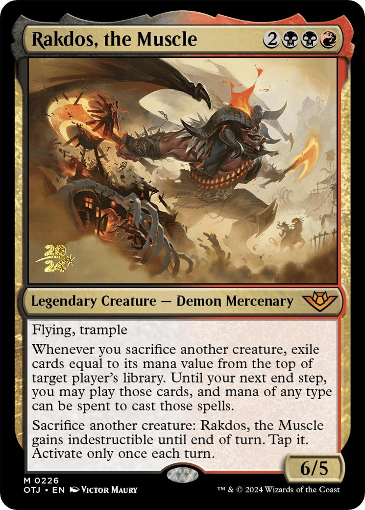 Rakdos, the Muscle [Outlaws of Thunder Junction Prerelease Promos] | Jack's On Queen