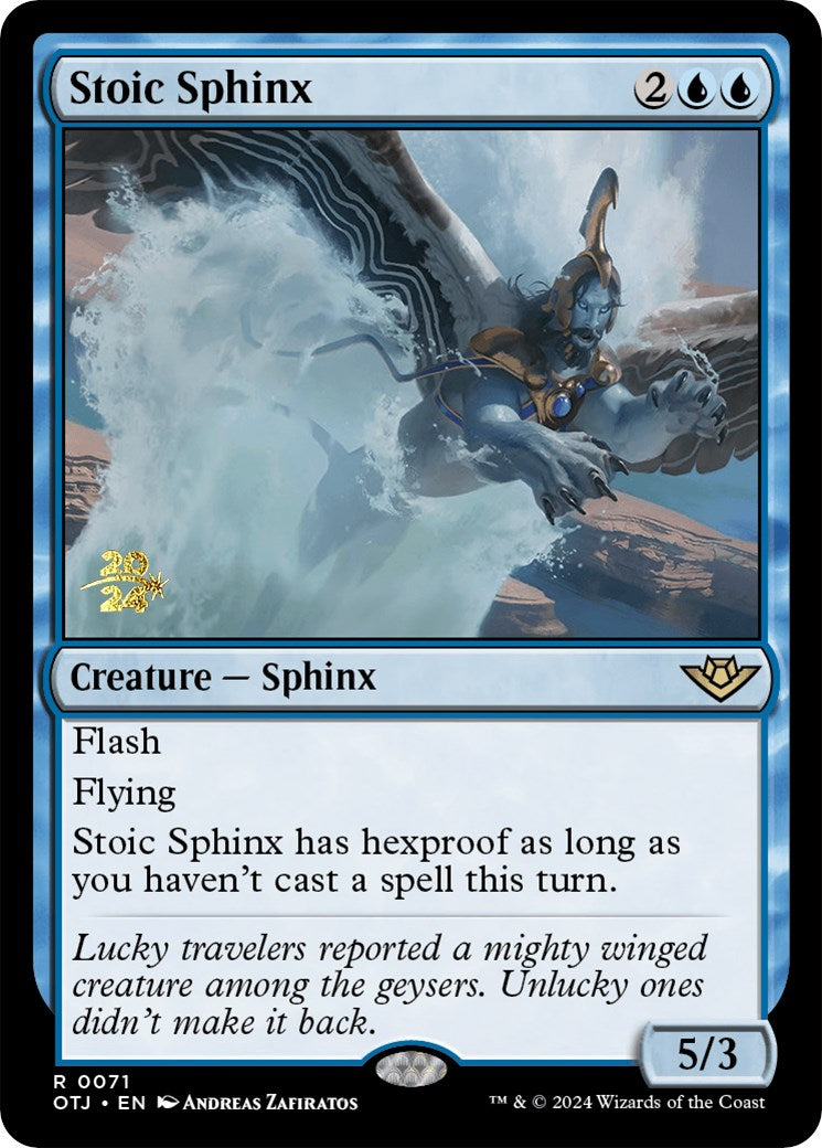 Stoic Sphinx [Outlaws of Thunder Junction Prerelease Promos] | Jack's On Queen