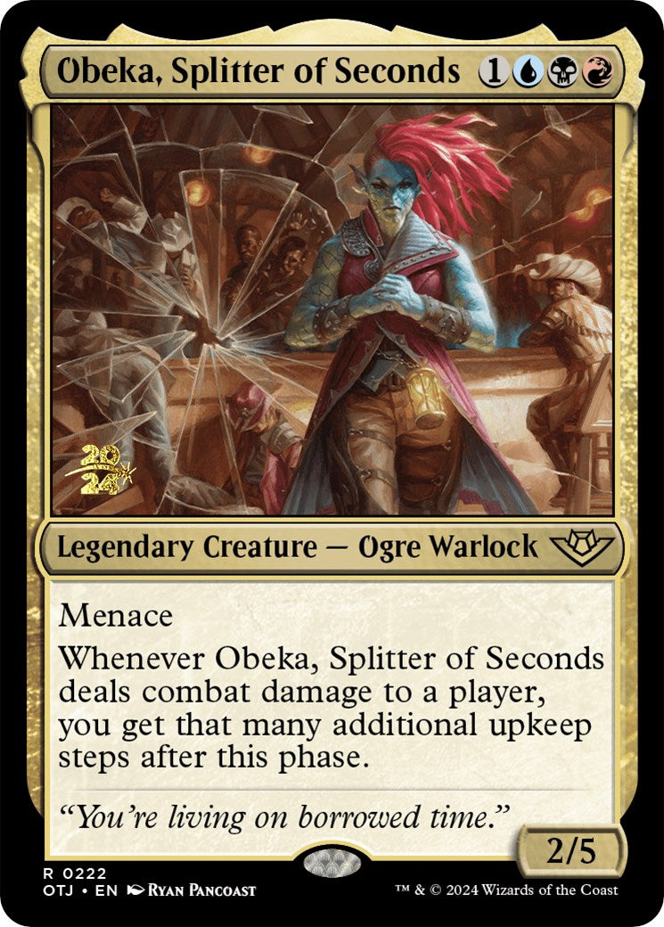 Obeka, Splitter of Seconds [Outlaws of Thunder Junction Prerelease Promos] | Jack's On Queen