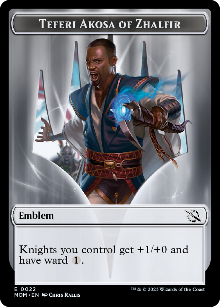 Teferi Akosa of Zhalfir Emblem [March of the Machine Tokens] | Jack's On Queen