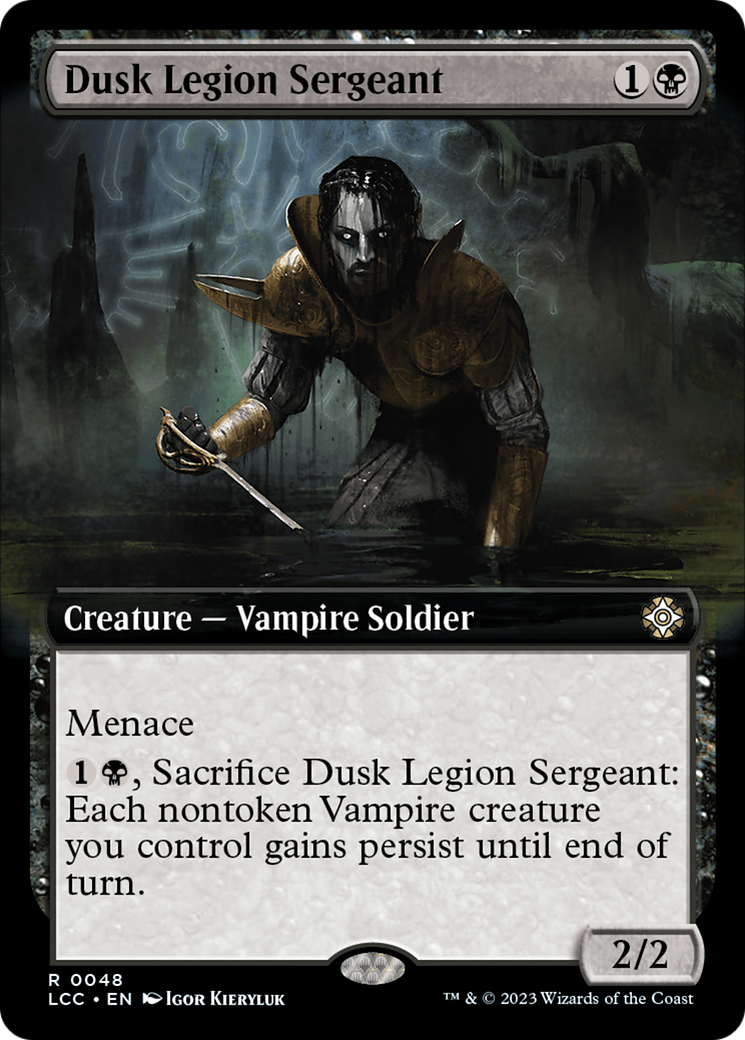 Dusk Legion Sergeant (Extended Art) [The Lost Caverns of Ixalan Commander] | Jack's On Queen