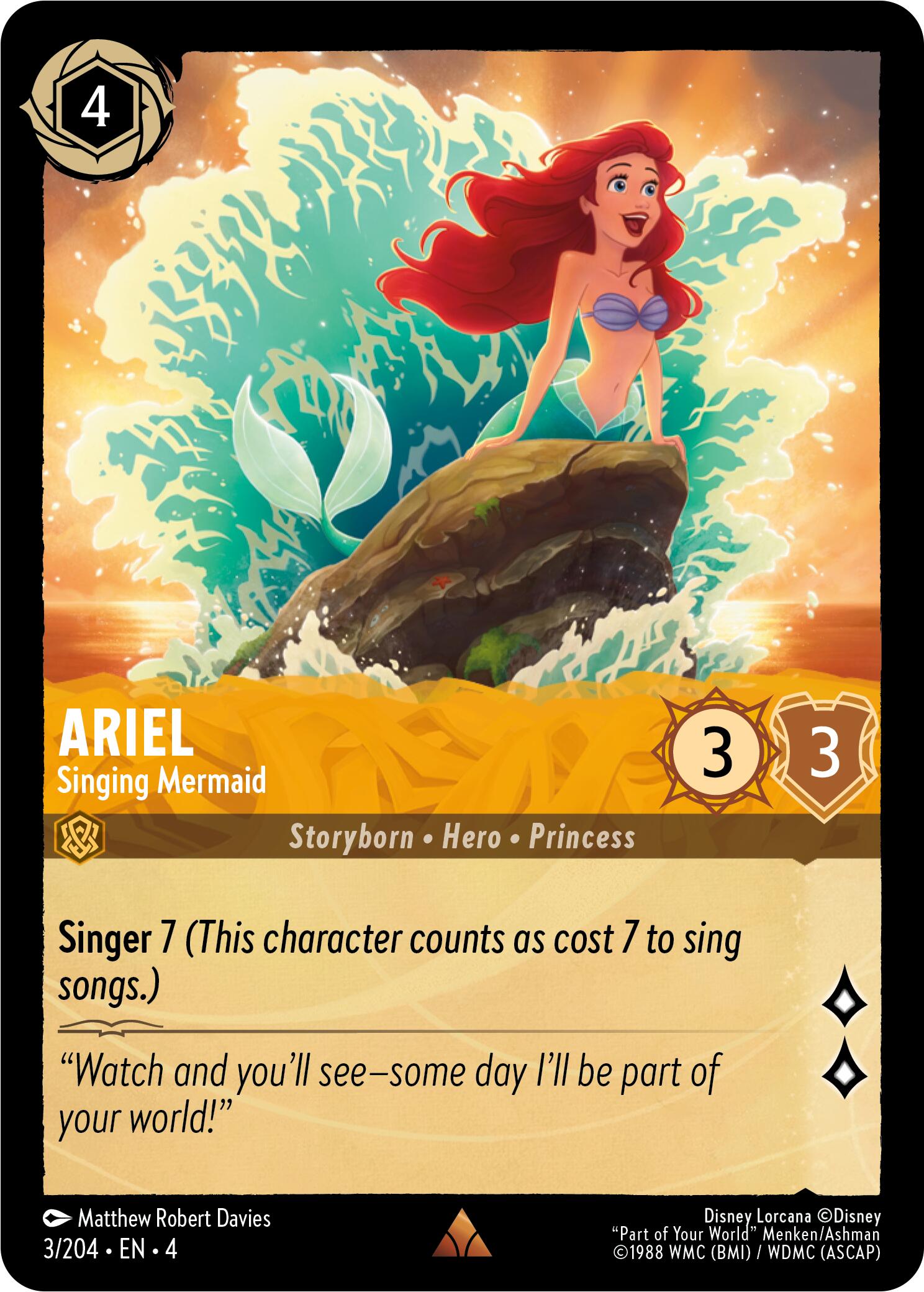Ariel - Singing Mermaid (3/204) [Ursula's Return] | Jack's On Queen