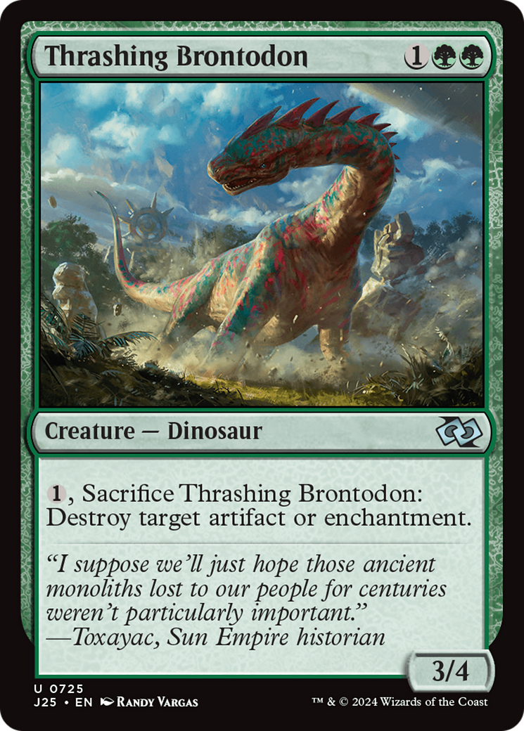 Thrashing Brontodon [Foundations Jumpstart] | Jack's On Queen