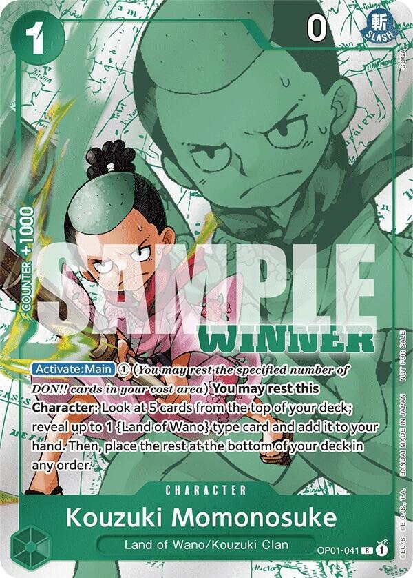 Kouzuki Momonosuke (Winner Pack Vol. 7) (OP01-041) [One Piece Promotion Cards] | Jack's On Queen
