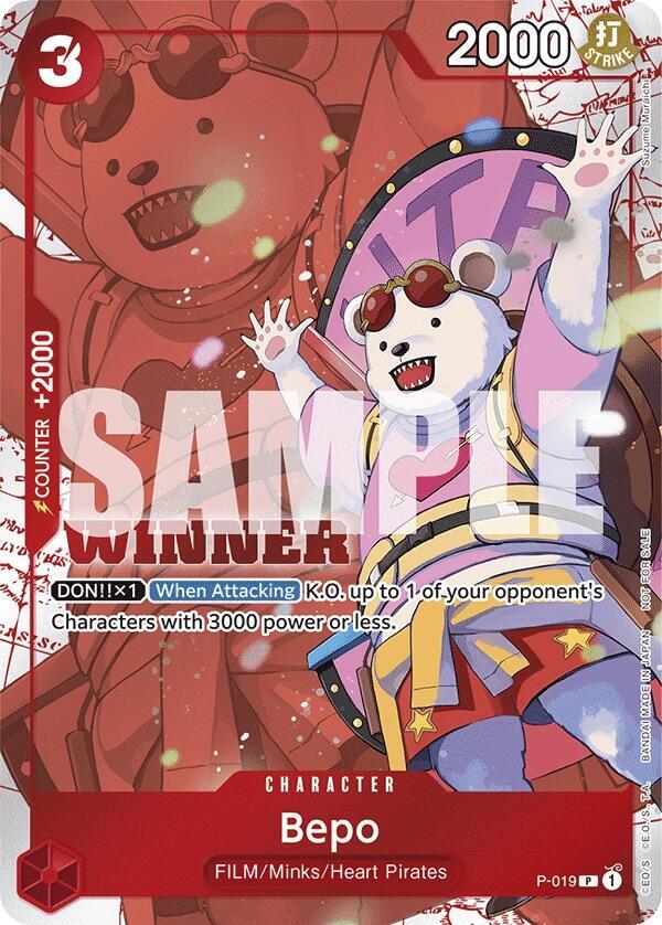 Bepo (Winner Pack Vol. 7) (P-019) [One Piece Promotion Cards] | Jack's On Queen
