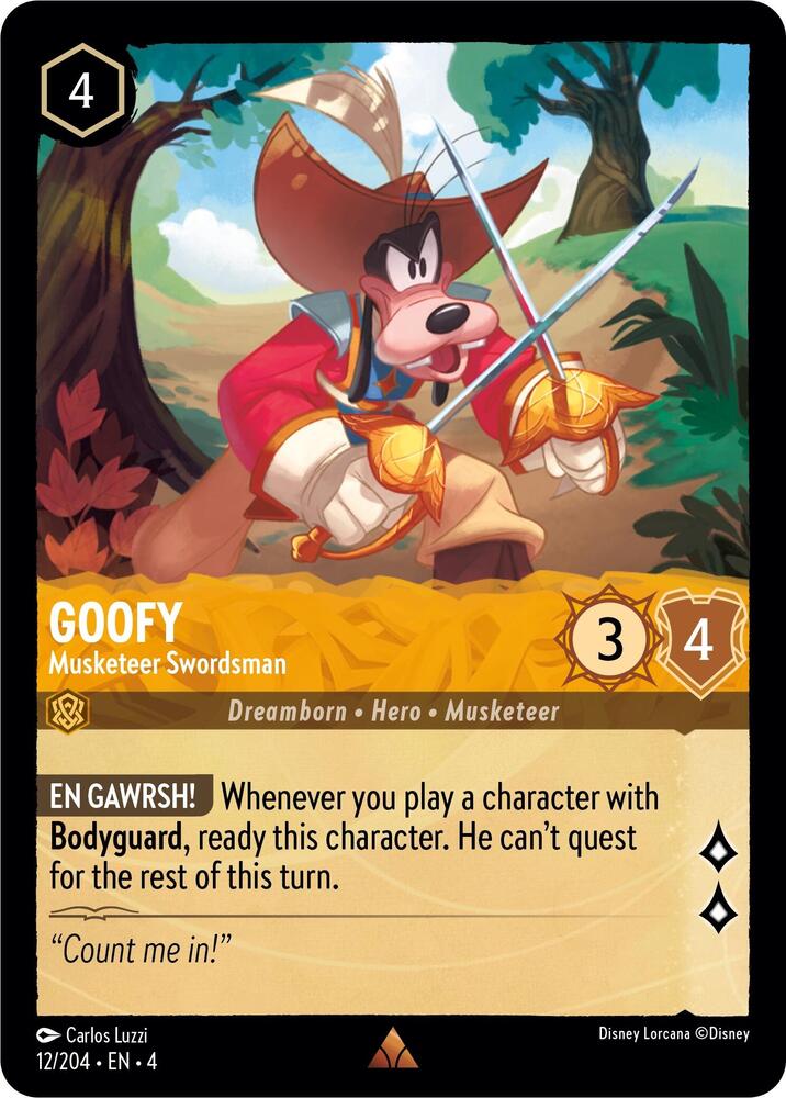 Goofy - Musketeer Swordsman (12/204) [Ursula's Return] | Jack's On Queen