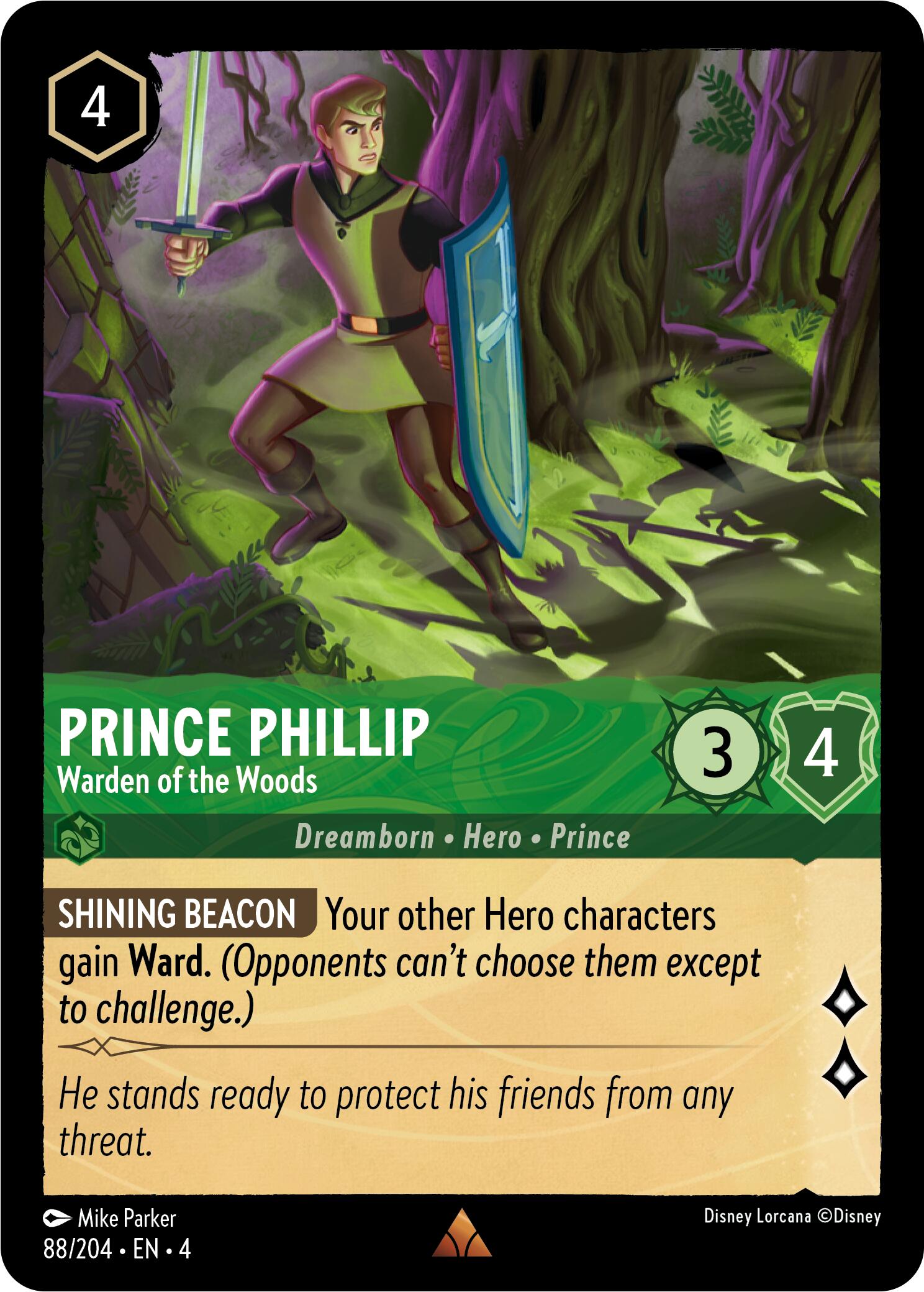 Prince Phillip - Warden of the Woods (88/204) [Ursula's Return] | Jack's On Queen