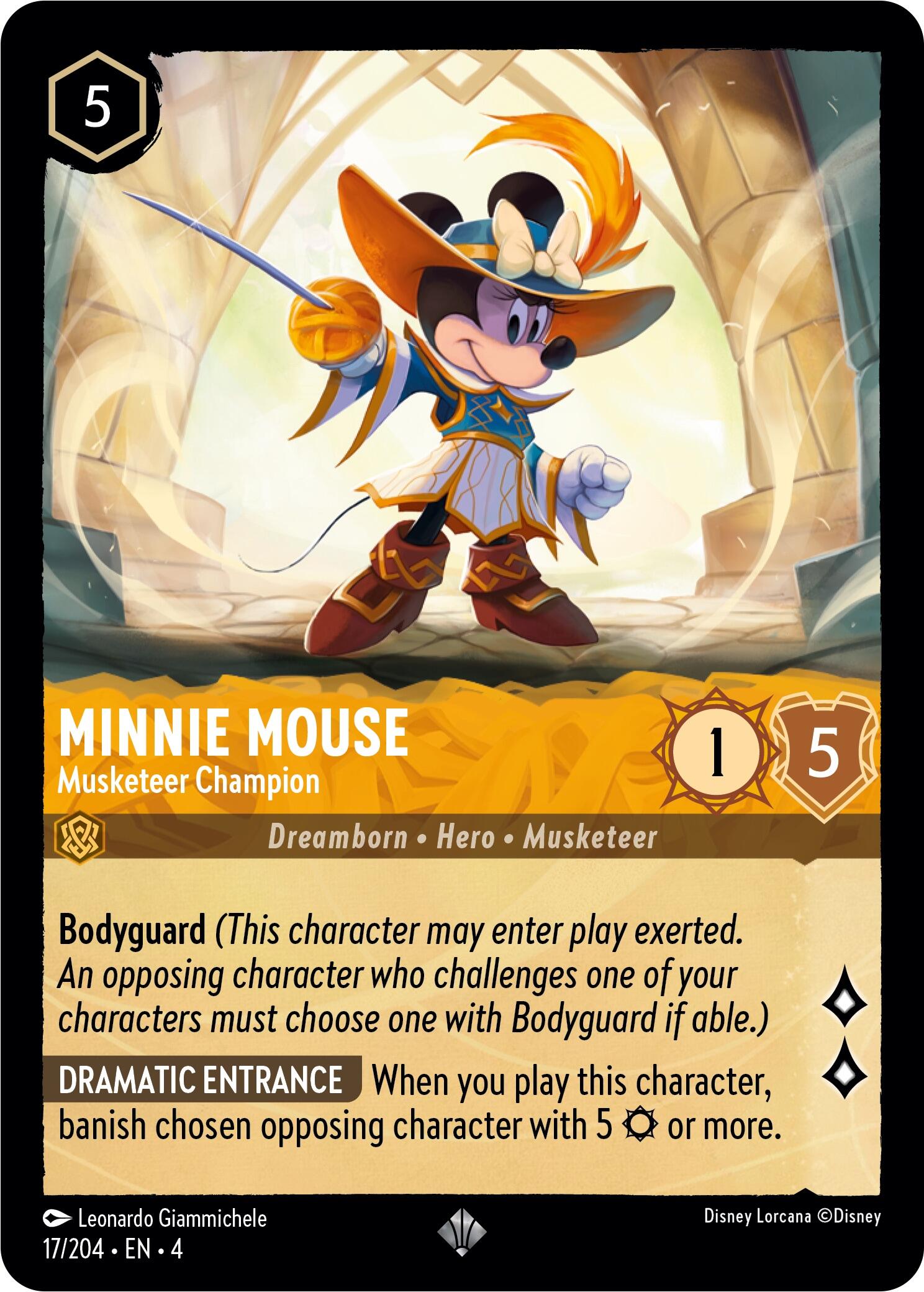 Minnie Mouse - Musketeer Champion (17/204) [Ursula's Return] | Jack's On Queen
