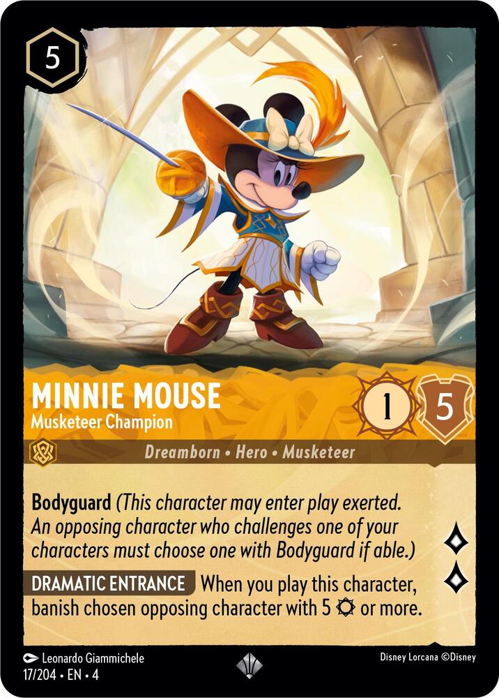 Minnie Mouse - Musketeer Champion (17/204) [Ursula's Return] | Jack's On Queen