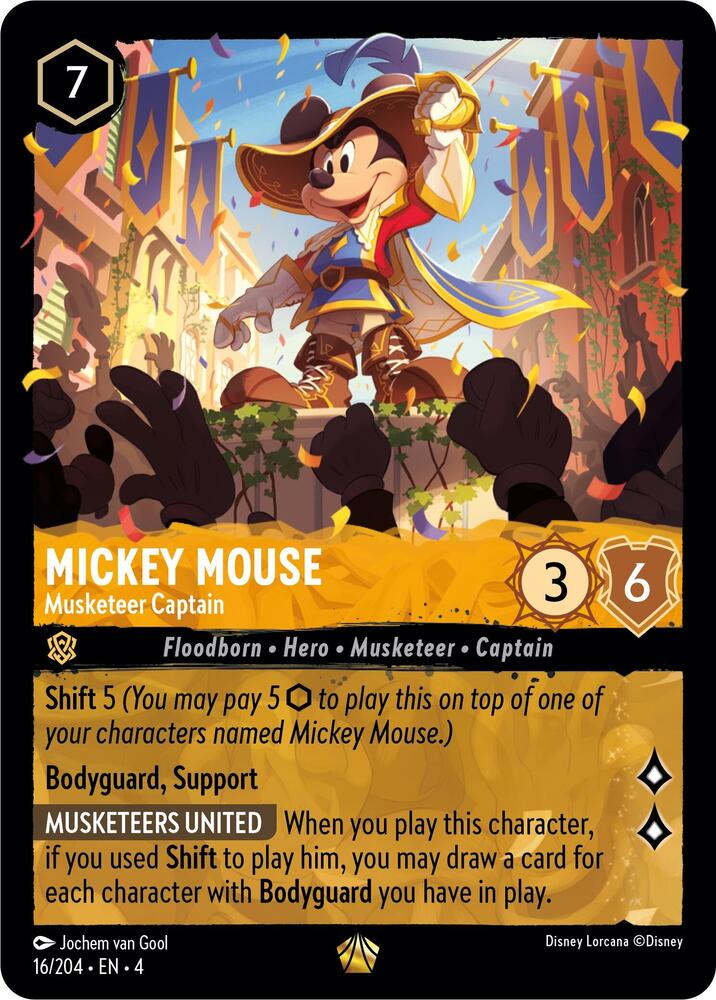 Mickey Mouse - Musketeer Captain (16/204) [Ursula's Return] | Jack's On Queen