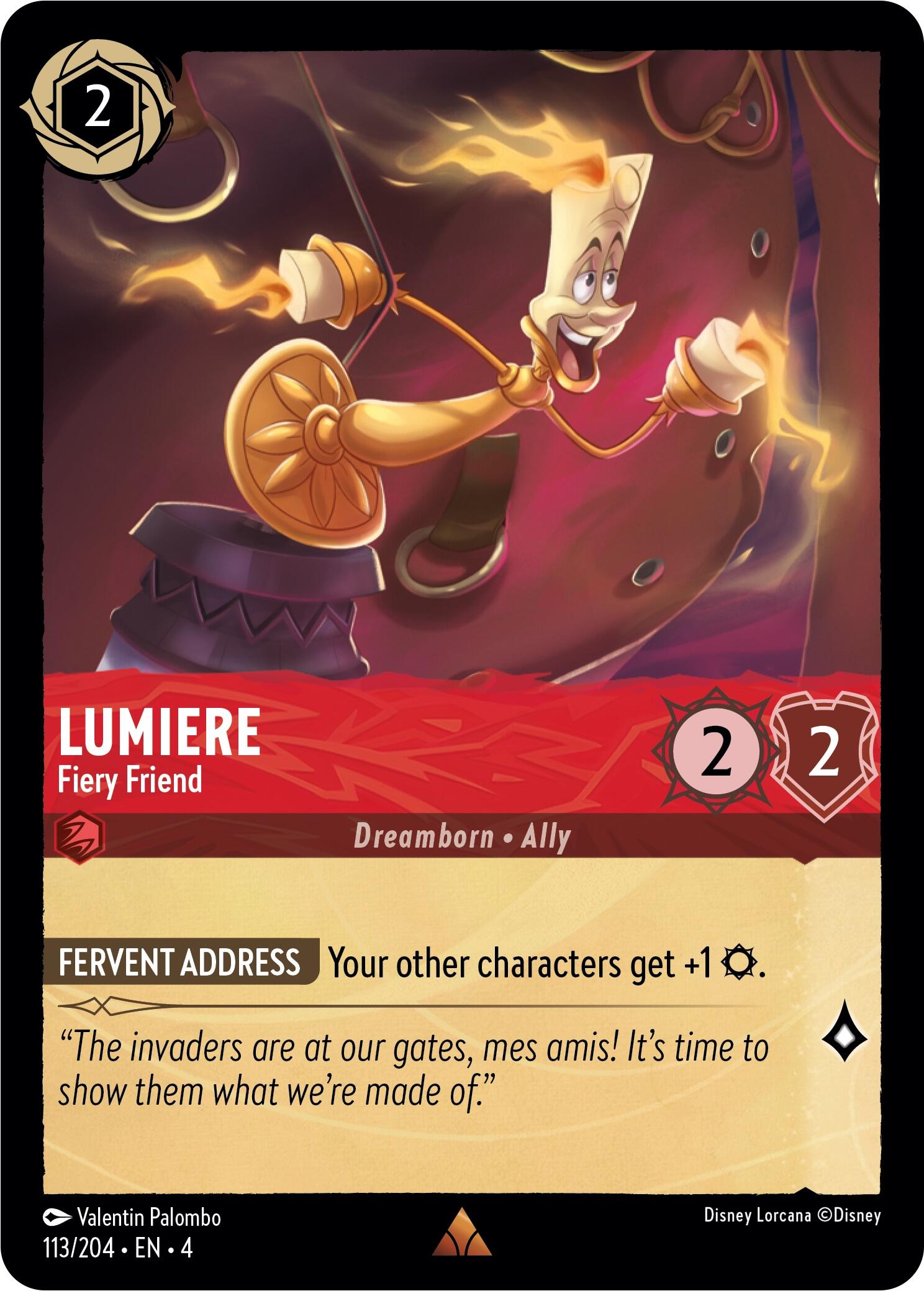 Lumiere - Fiery Friend (113/204) [Ursula's Return] | Jack's On Queen