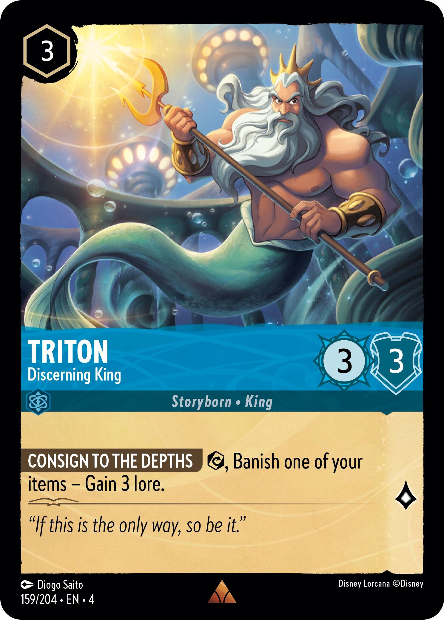 Triton - Discerning King (159/204) [Ursula's Return] | Jack's On Queen