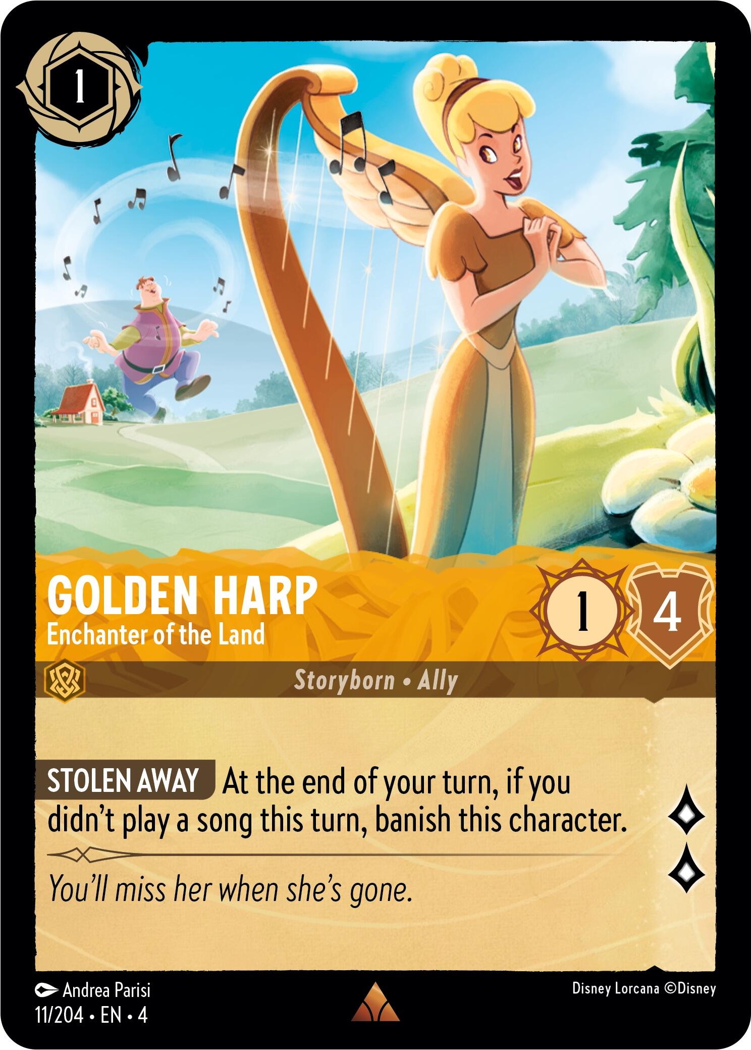 Golden Harp - Enchanter of the Land (11/204) [Ursula's Return] | Jack's On Queen