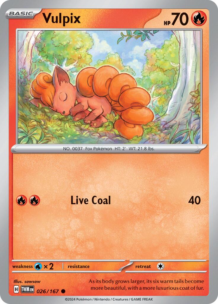 Vulpix (026/167) [Scarlet & Violet: Twilight Masquerade] | Jack's On Queen