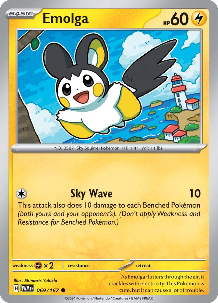 Emolga (069/167) [Scarlet & Violet: Twilight Masquerade] | Jack's On Queen