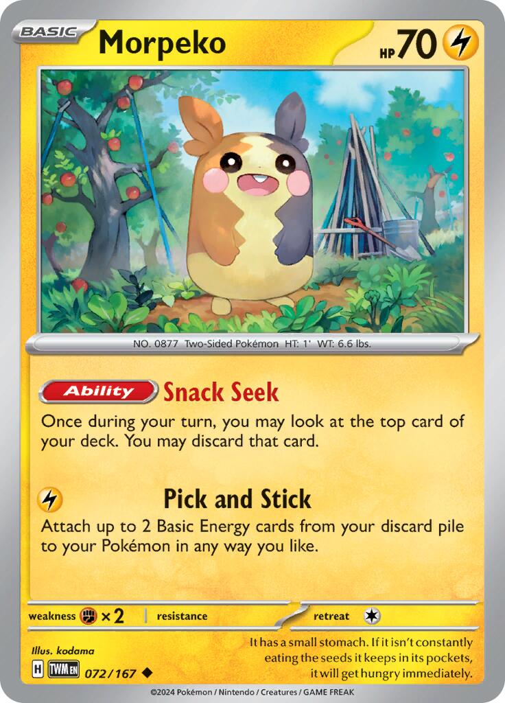 Morpeko (072/167) [Scarlet & Violet: Twilight Masquerade] | Jack's On Queen