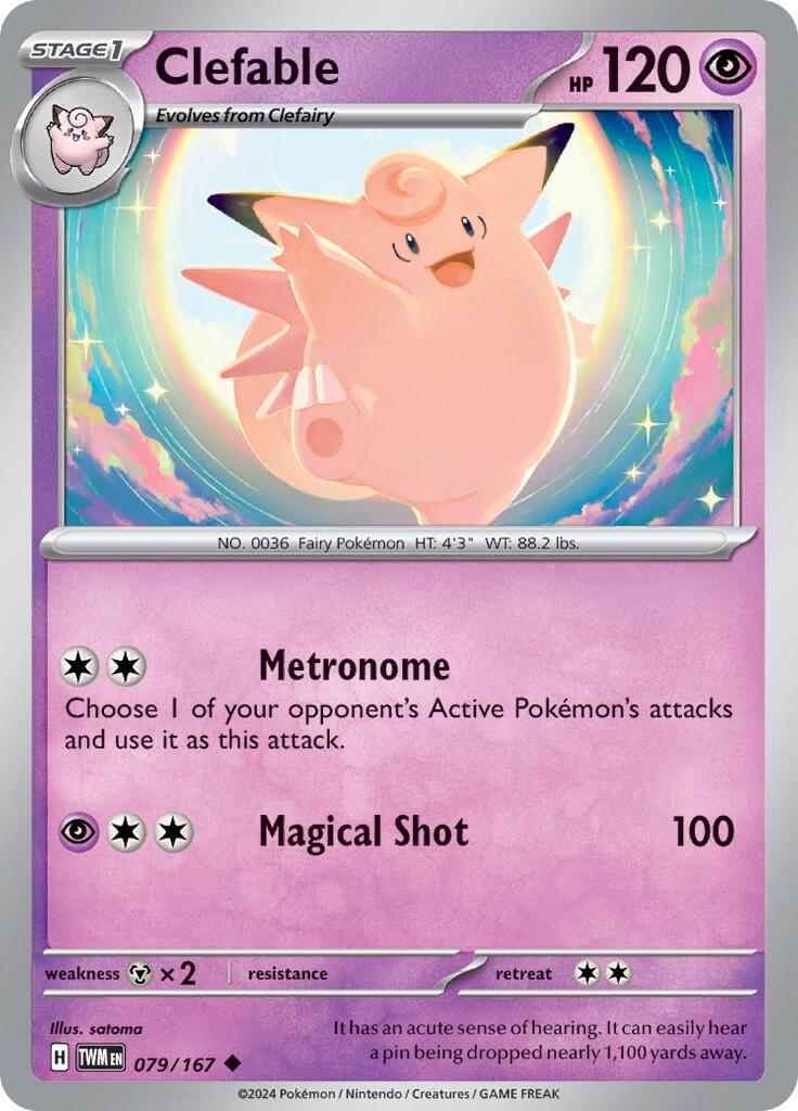 Clefable (079/167) [Scarlet & Violet: Twilight Masquerade] | Jack's On Queen