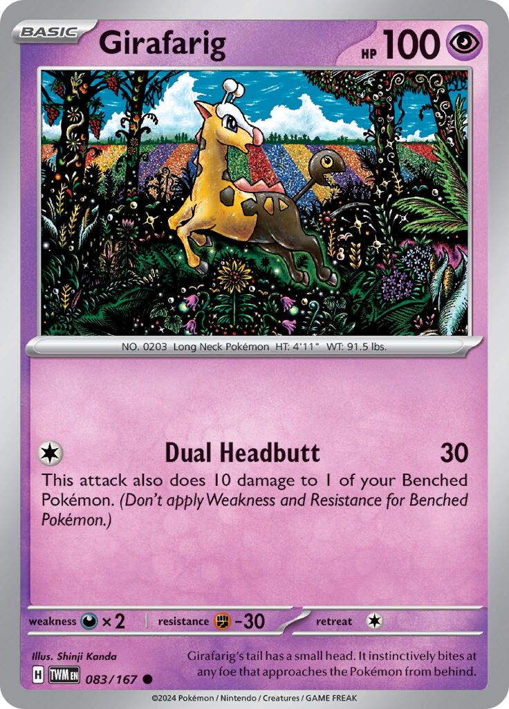 Girafarig (083/167) [Scarlet & Violet: Twilight Masquerade] | Jack's On Queen