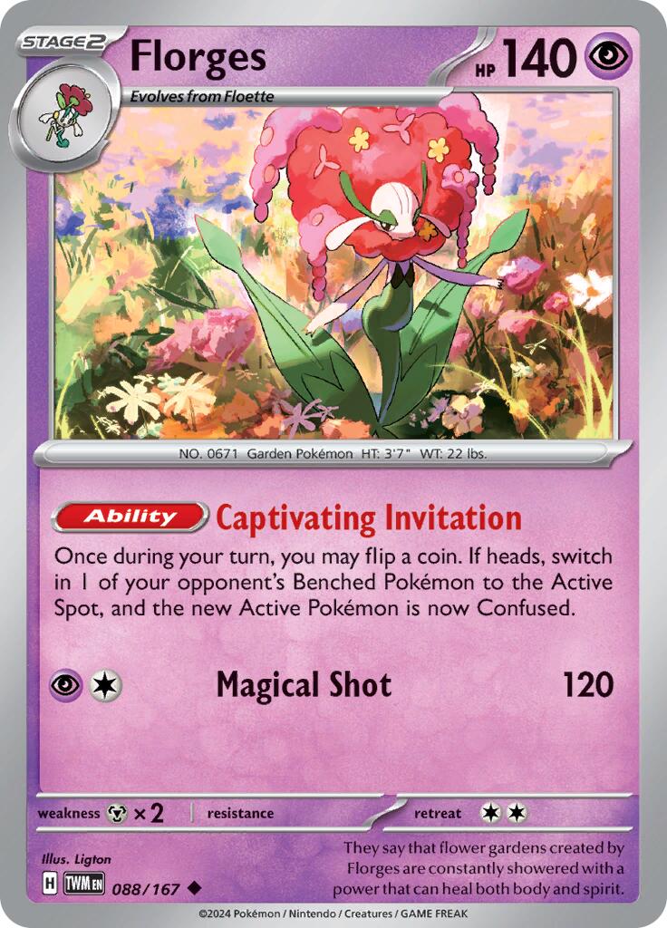 Florges (088/167) [Scarlet & Violet: Twilight Masquerade] | Jack's On Queen