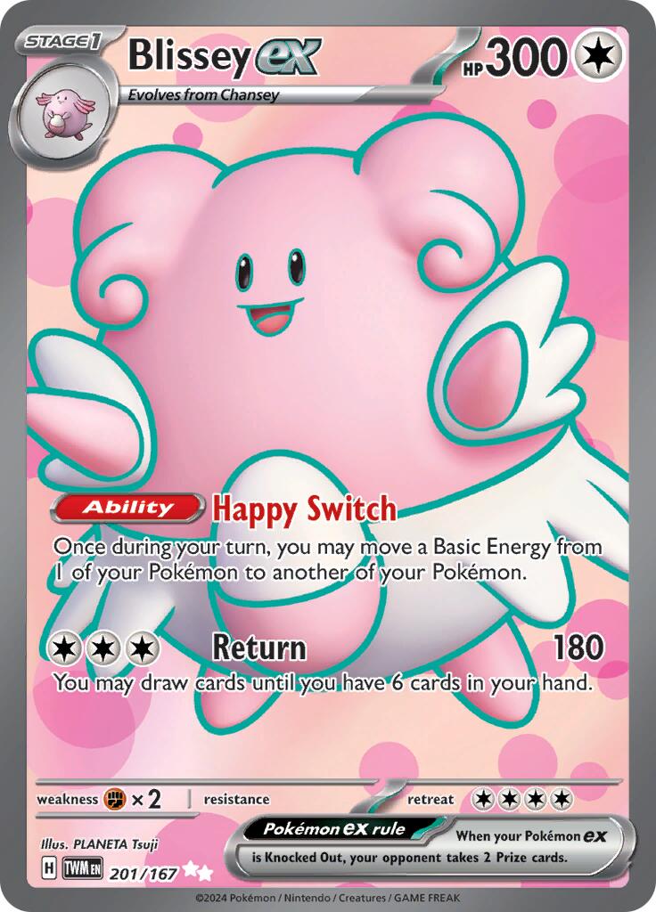 Blissey ex (201/167) [Scarlet & Violet: Twilight Masquerade] | Jack's On Queen