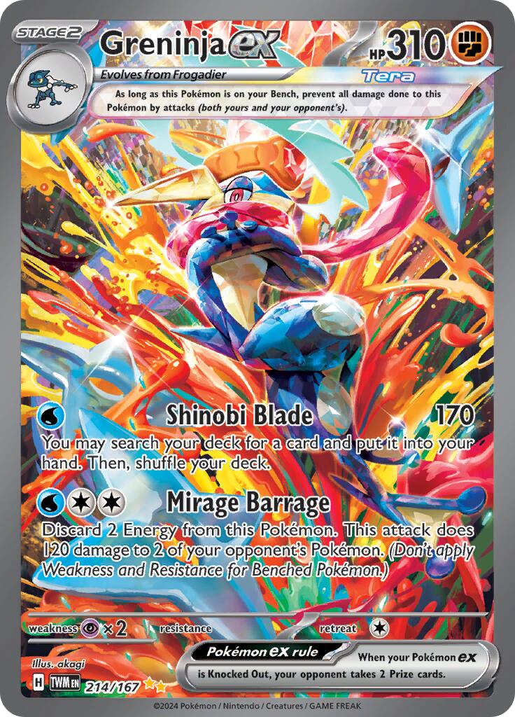 Greninja ex (214/167) [Scarlet & Violet: Twilight Masquerade] | Jack's On Queen