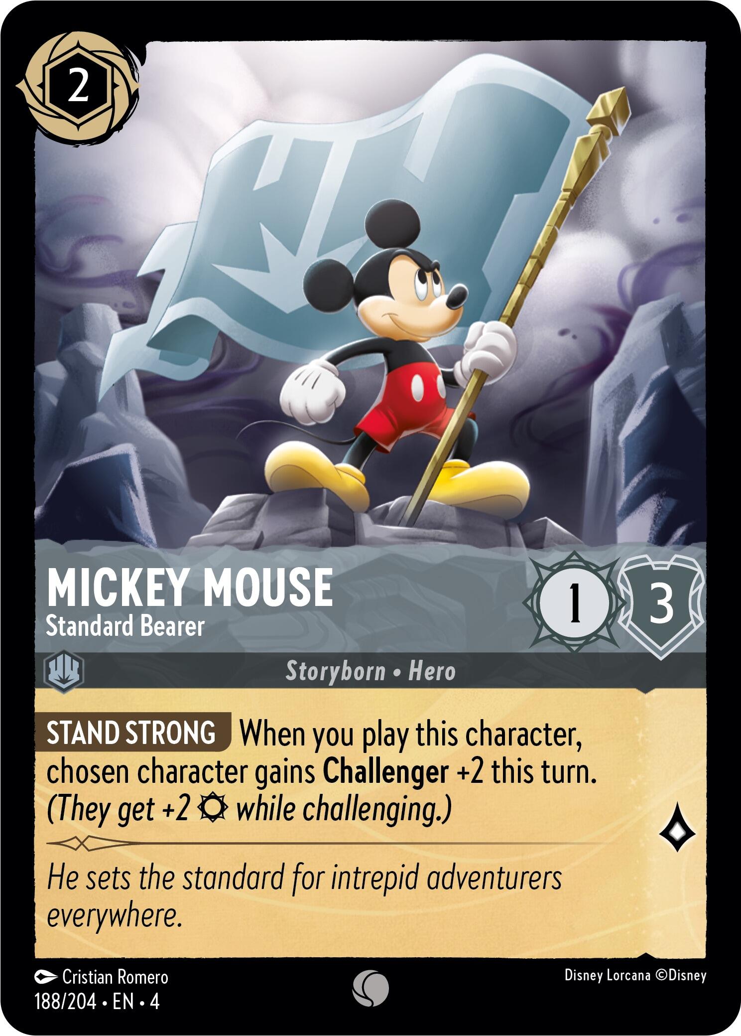 Mickey Mouse - Standard Bearer (188/204) [Ursula's Return] | Jack's On Queen